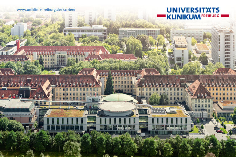 Luftaufnahme des Universitätsklinikums Freiburg