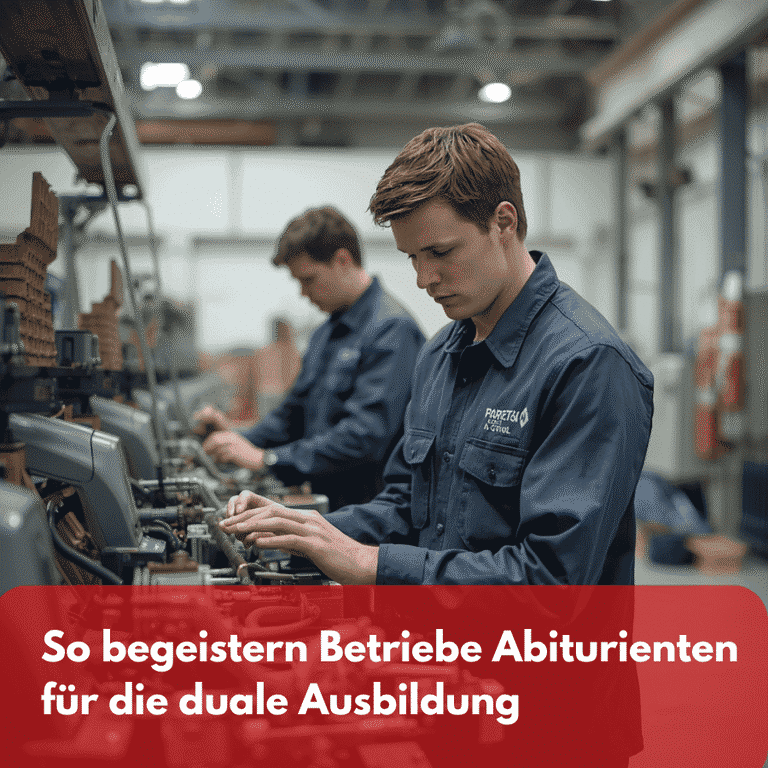 So begeistern Unternehmen Abiturienten für die duale Ausbildung