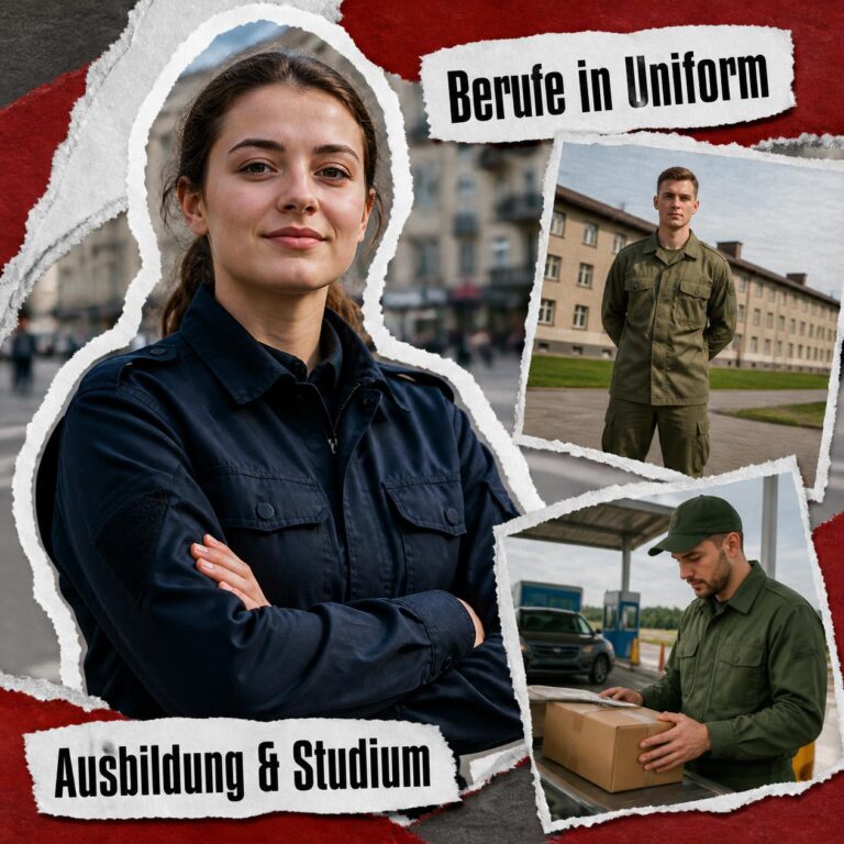 Collage zur Ausbildung und Umschulung als Medizinische Fachangestellte am Empfang und bei der Blutabnahme
